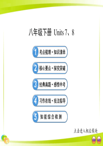 新目标人教版九年级英语中考复习课件-八年级下册units7-8