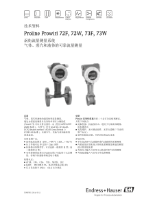 E+H 72F中文技术资料