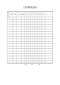 产品质量管理日报表-2