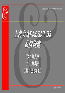 奥美为上海大众PASSAT做的策划案