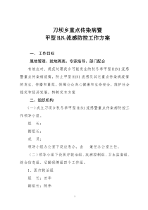 印江卫生局甲型H1N1流感防治工作方案