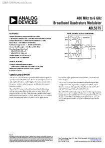 ADL5375-05ACPZ-WP1中文资料