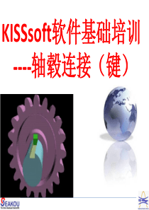 (中文)KISSsoft软件基础培训---轴毂连接(键)