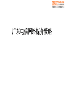 媒介策划_网络媒介计划