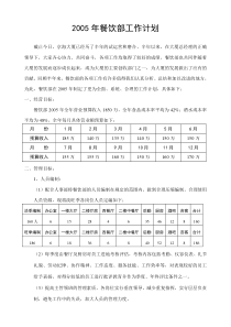 餐饮部总监年度工作计划