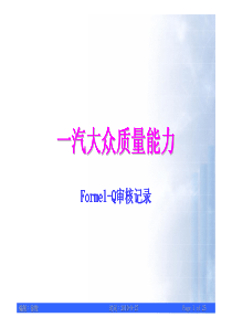 Formel-Q(第六版)审核要点