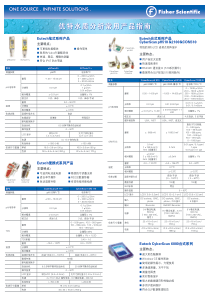 优特水质分析常用产品指南优特水质分析常用产品指南