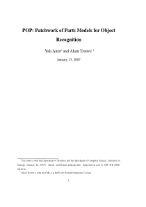 Pop Patchwork of parts models for object recogniti