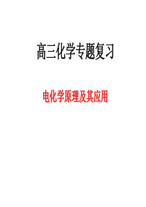 2010届二轮复习--电化学原理及应用