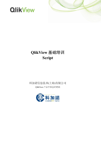 QlikView脚本开发基础指南-Script