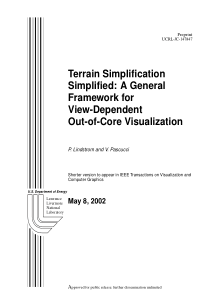 Terrain Simplification Simplified A General