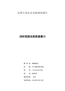 中央广播电视大学法律专业专科社会实践调查报告