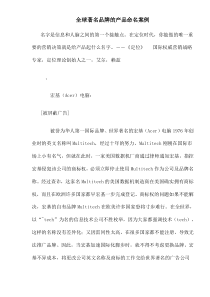 全球著名品牌的产品命名案例(doc13)(1)