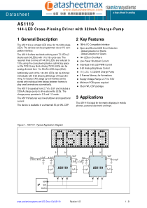 IC datasheet pdf-AS1119,pdf (144 LED driver with c