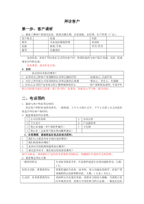 拜访客户的步骤及需要注意的几个方面