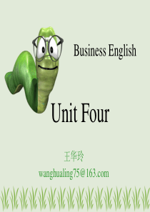 商务英语讲义-unit four