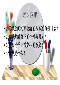 新人教版七年级思想品德上册第四课第三框课件