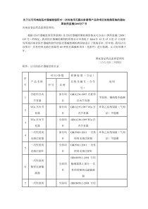 关于认可河南省医疗器械检验所对一次性使用无菌注射器等产品和项