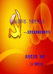 2013学年教师微型党课