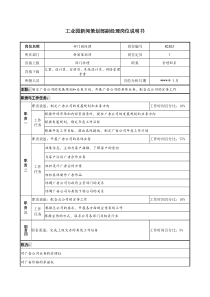 工业园新闻策划部副经理岗位说明书