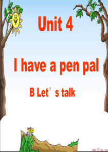 PEP六年级英语上册Unit4BLets-talk