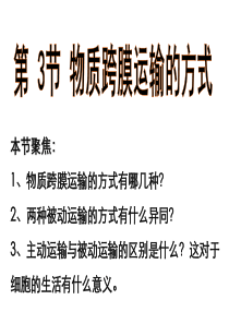 物质跨膜运输方式优质课