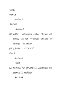 4821世纪大学英语应用型视听说教程(第3版) 3 unit 3