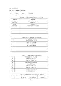 北理大学计算机实验基础_实验七实验报告表