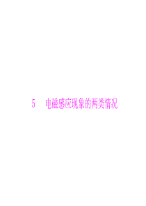 2012高二物理课件：第四章 5 电磁感应现象的两类情况 (新人教版选修3-2)