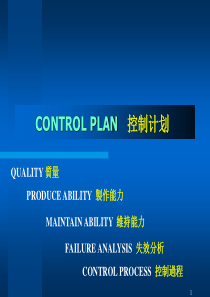 control plan (控制计划)