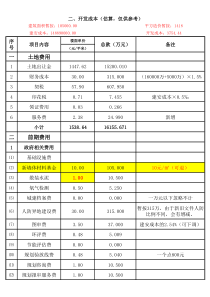 成本测算  汇总版(2)