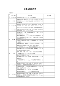 临建设施验收表