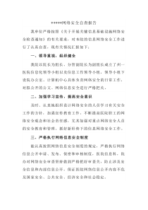 31网络安全自查报告