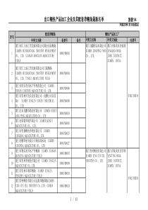 出口鳗鱼产品加工企业及其配套养鳗场最新名单