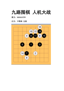 九路围棋-人机大战001