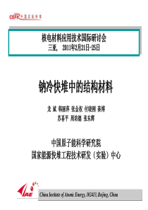 钠冷快堆中的结构材料