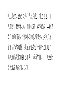 我以为时间还长