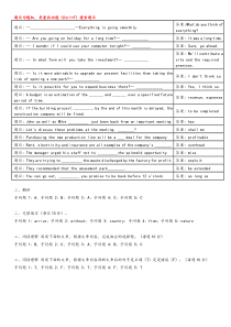 管理英语3单元自测3答案