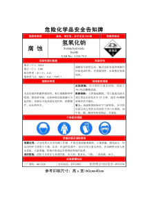 危险化学品安全告知牌(氢氧化钠)