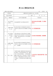 图纸会审记录给排水