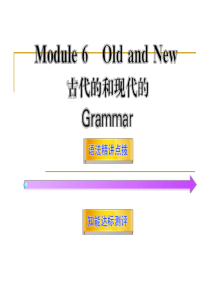 Module6《Old-and-New》Grammar(外研版必修3)