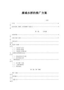 康城水桥的推广方案(1)