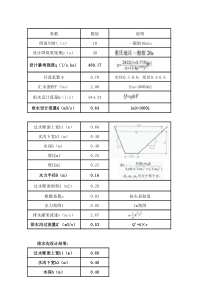 排水沟设计计算