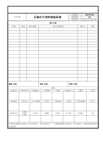 LED芯片进料检验标准