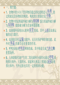 北师大版七年级生物下册期末复习