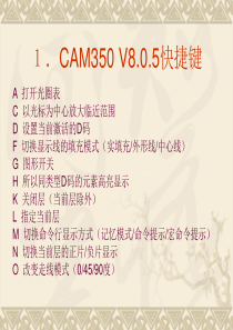 CAM350快捷键和菜单教程解析