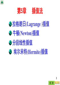 5.1插值法