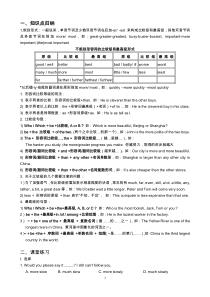 初中英语形容词比较级最高级总结归纳及练习