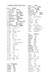 新人教版五年级英语下册单词表