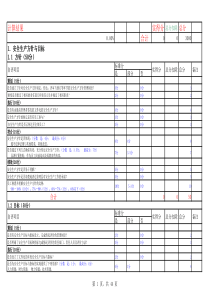 金属非金属露天矿山安全生产标准化评分办法